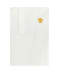 Versace Medusa Logo Embroidered Short-sleeved Polo Shirt -Italist Clothing Sale ca2e959f89d60ef7f055deac8a959a87