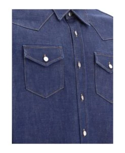 Acne Studios Denim Collared Button-up Shirt -Italist Clothing Sale cc07482e938edde3945f505e64783493