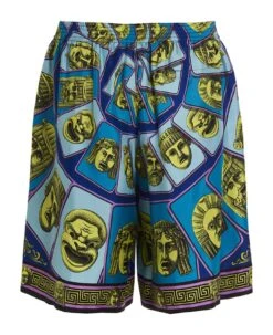 Versace Bermuda 'masks Foulard' -Italist Clothing Sale d16f06ffb394b1071f7a8de246311558