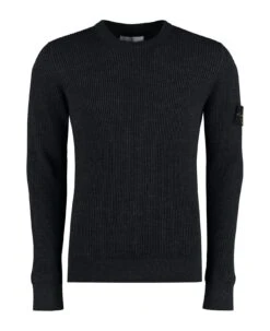 Stone Island Virgin Wool Crew-neck Sweater