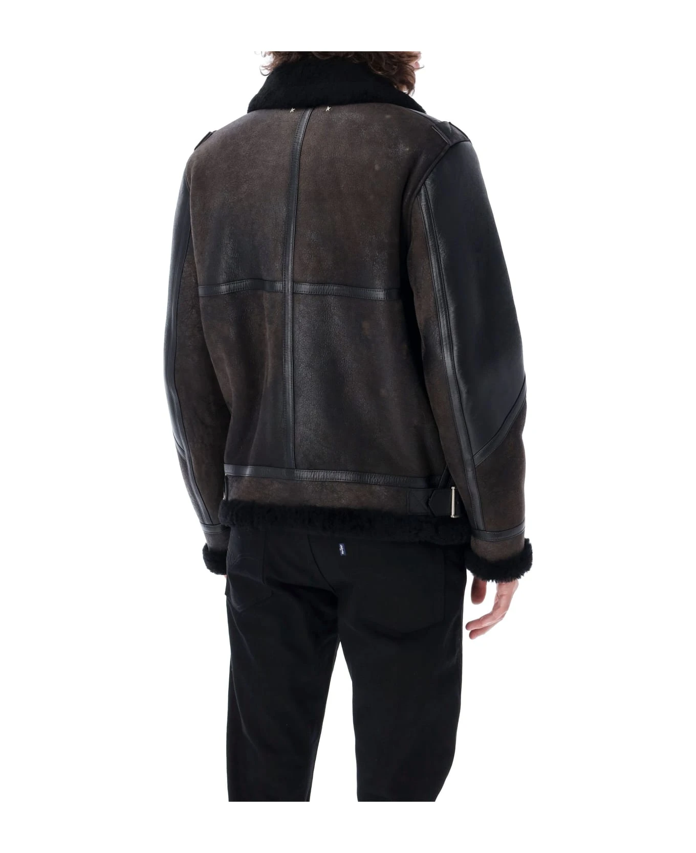 Shearling And Leather Jacket Golden Goose Shearling And Leather Jacket -Italist Clothing Sale d2a34572f9543817cfbca8370f89e24e