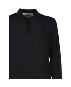 Golden Goose Long-sleeved Polo Shirt In Merino Wool -Italist Clothing Sale d3e6fffe3b85a0a7fa4162af251907d0