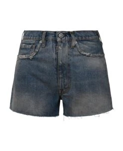 Maison Margiela Four Stitches Distressed Denim Shorts