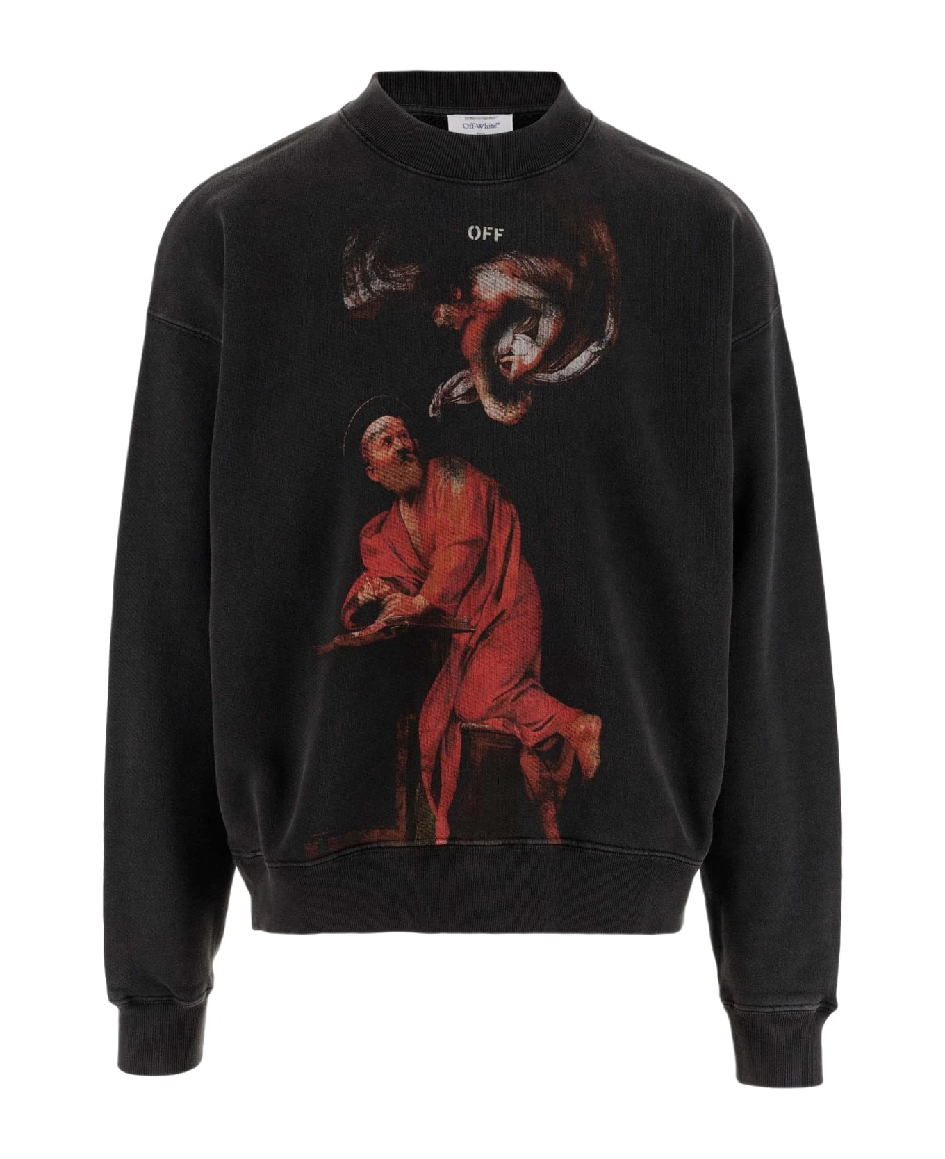 Sweatshirt With Painted Print And Logo Off-White Sweatshirt With Painted Print And Logo -Italist Clothing Sale d71239e25d56919578dfc027f460ce3a