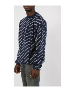 Balenciaga All-over Crewneck Sweater -Italist Clothing Sale d8cd5ce7217188b022f3a2bd88c80f3d