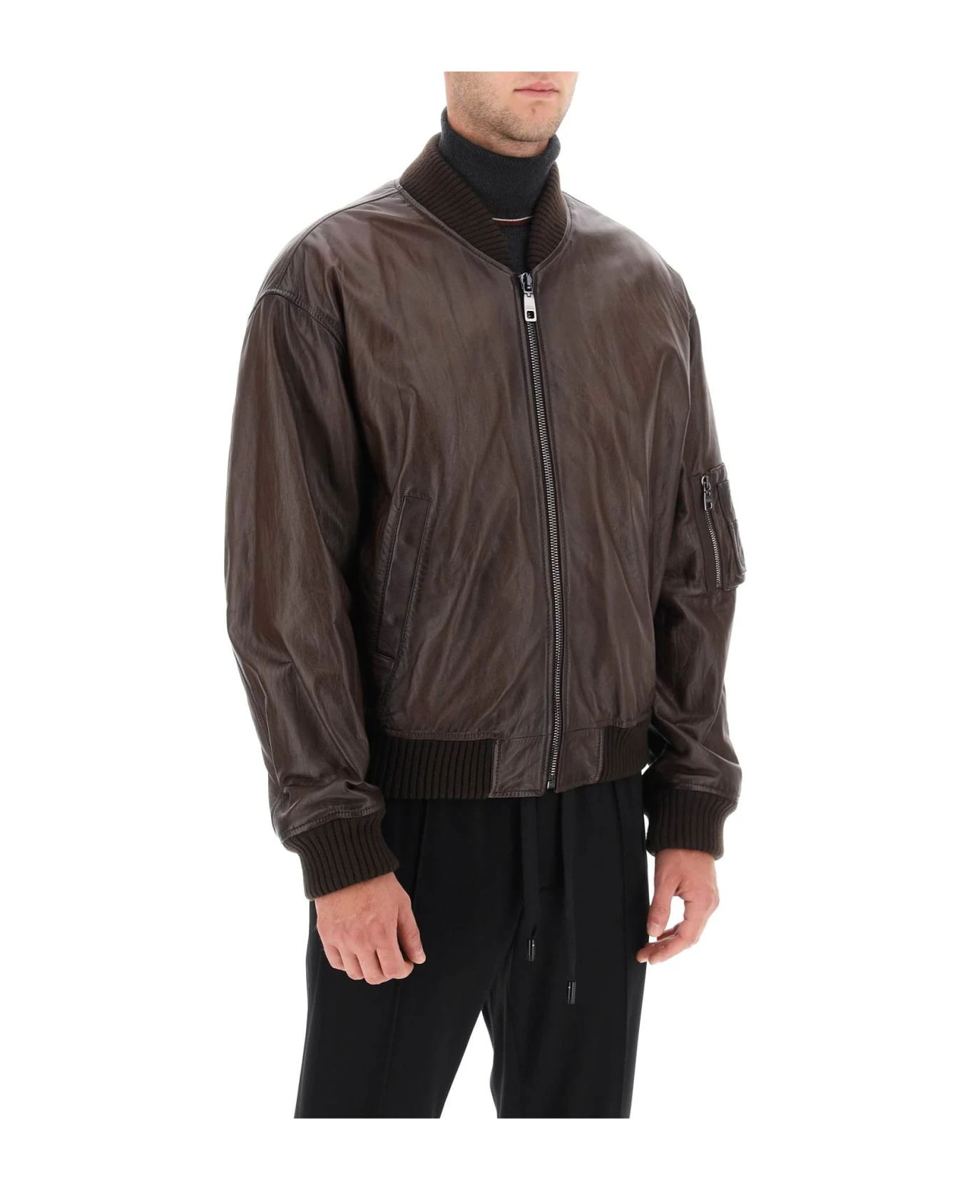 Nappa Bomber Jacket Dolce & Gabbana Nappa Bomber Jacket -Italist Clothing Sale d9aac59fbf2417f54e901b33489be543