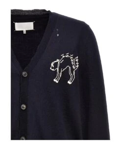 Maison Margiela Embroidery Cardigan -Italist Clothing Sale da456e8ef236fad9ae94a01404ec5fce