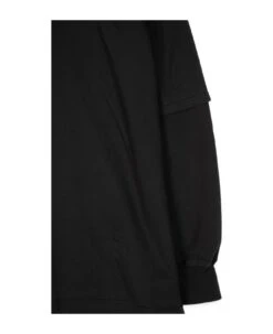 Hustler T Black Cotton Layered Sweatshirt - Hustler T -Italist Clothing Sale dc51ee17814bbe169c82e947827f1a21