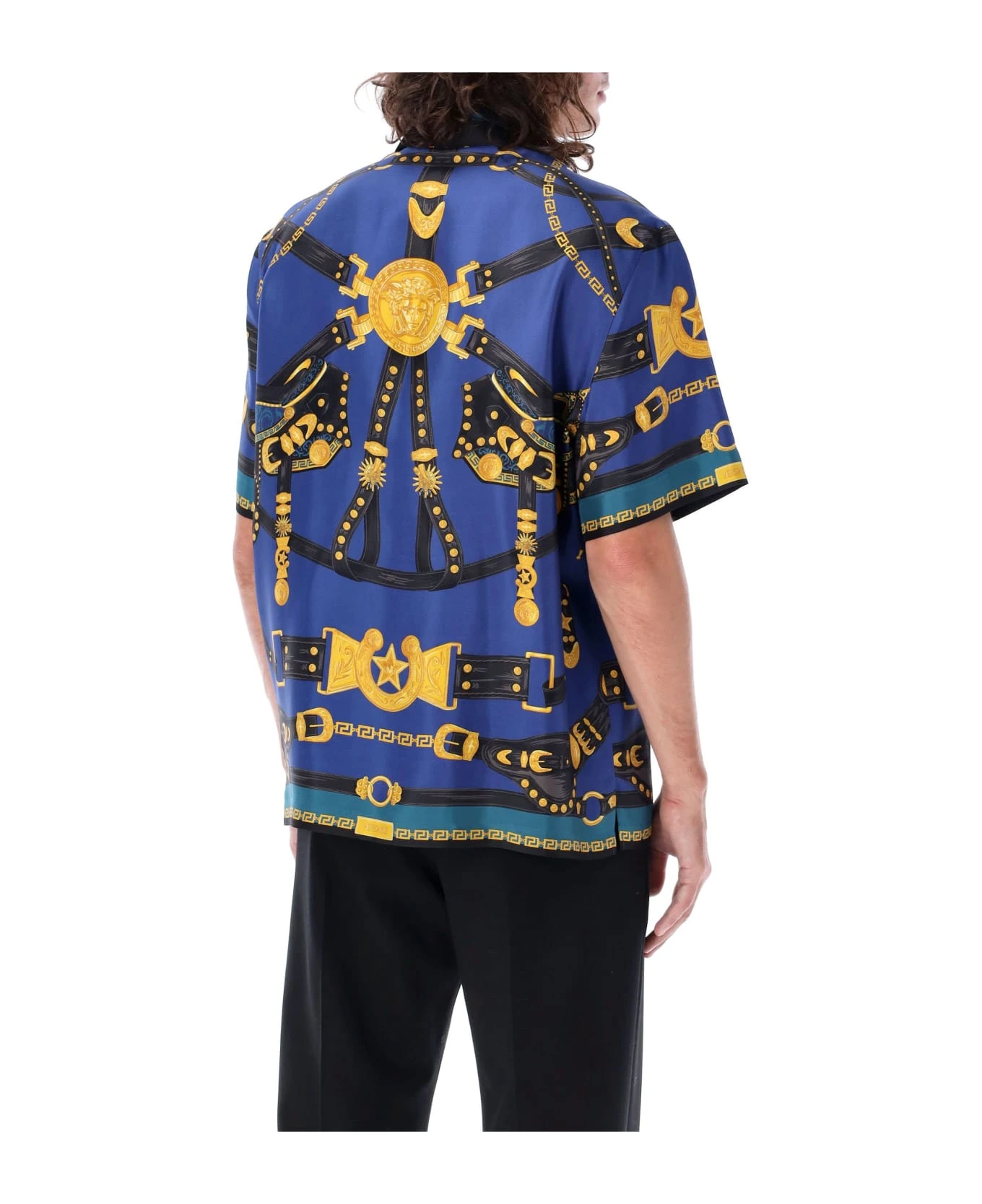 Medusa Saddle Silk Shirt Versace Medusa Saddle Silk Shirt -Italist Clothing Sale debc3642a5a3f39182d9a11f93654d88
