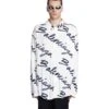 Balenciaga Shirt In White Viscose