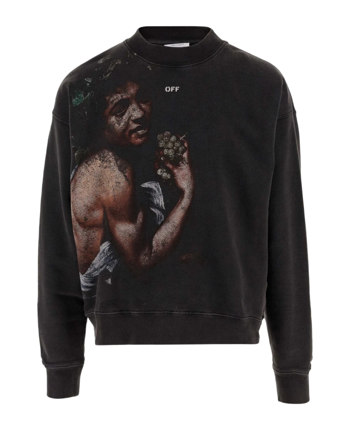 Cotton Sweatshirt With Bacco Print Off-White Cotton Sweatshirt With Bacco Print -Italist Clothing Sale e1e5b9adbbfeba18693569203815d647