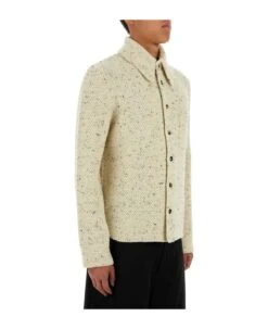 Bottega Veneta Melange Sand Wool Blend Shirt -Italist Clothing Sale e2eb7e3169125a262efe080fd1da282f
