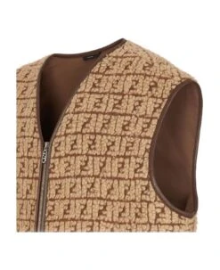 FENDI All Over Logo Wool Vest -Italist Clothing Sale e53eb94cd41ce3270f619d5db827bcf4
