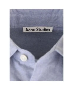 Acne Studios Logo Embroidered Collared Button-up Shirt -Italist Clothing Sale e7331b4501cdd88874fcb0438dfc1d72