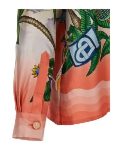 Casablanca 'paix Et Amour Tennis Club' Shirt -Italist Clothing Sale e947a3ff79738ddc69d7efe44eaa48f4