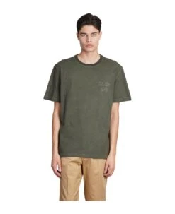 Golden Goose T-shirt In Green Cotton