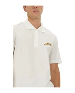 Versace Polo With Logo Embroidery -Italist Clothing Sale f0362bbb33967a19068a4ff9fa4c3a47