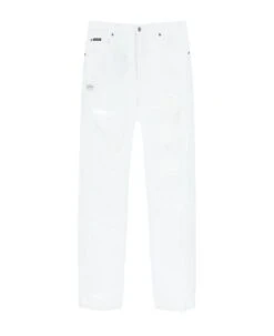 Dolce & Gabbana Baggy-fit Re-edition Jeans In Destroyed Denim