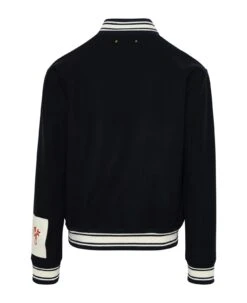 Golden Goose Bomber Jacket In Blue Virgin Wool -Italist Clothing Sale fbd2c168c412a37b52bfe2a44de2de77