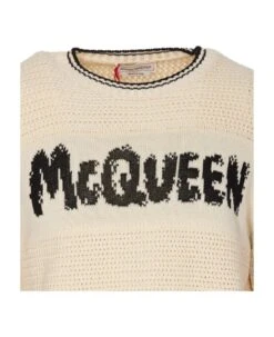 Alexander McQueen Mcqueen Graffiti Sweater -Italist Clothing Sale fc5978da30576f040f1a66542db8215e