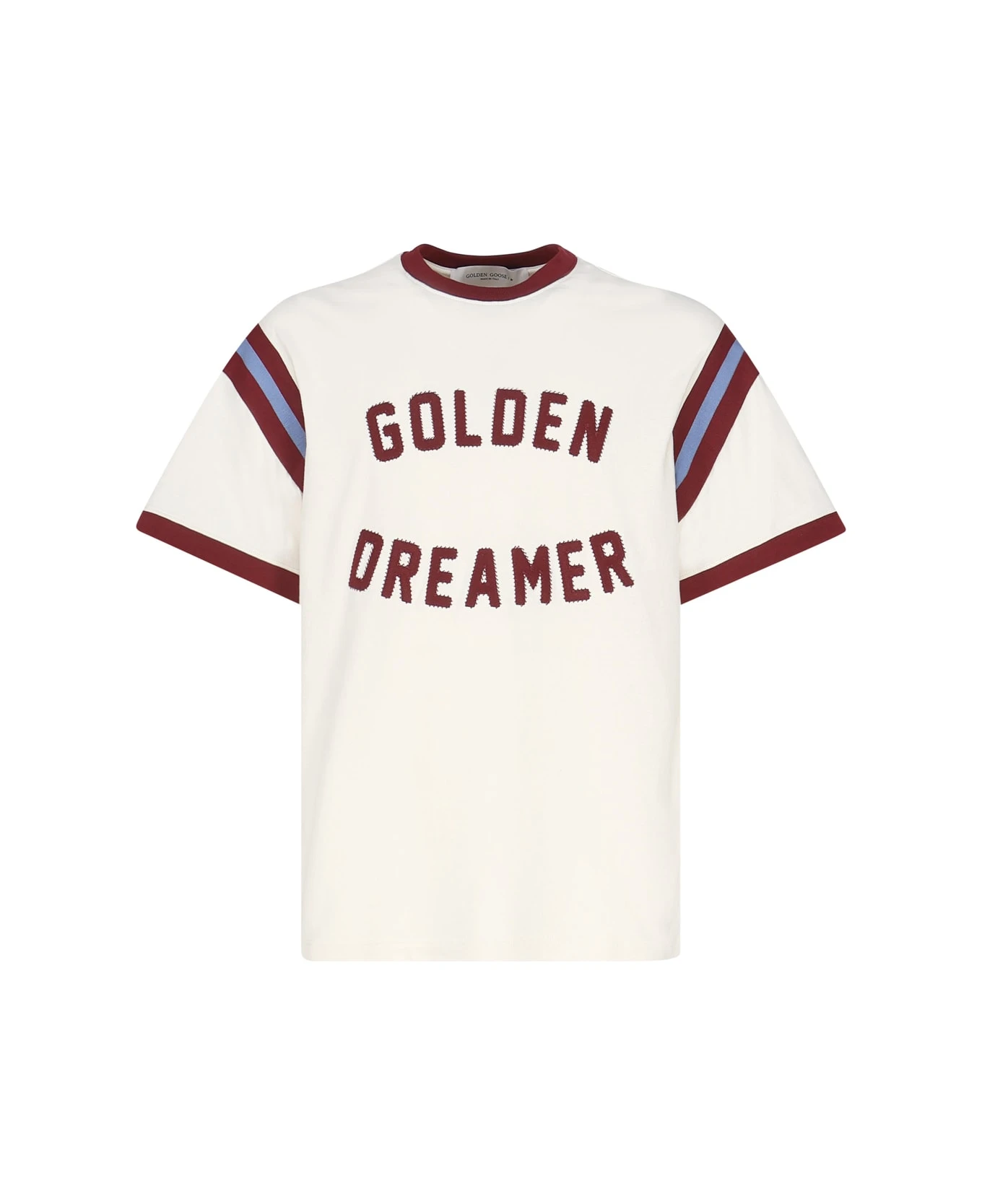 T-shirt With Burgundy Writing On The Front Golden Goose T-shirt With Burgundy Writing On The Front -Italist Clothing Sale ff569aff1d48c734a56493afb8c6a554 1